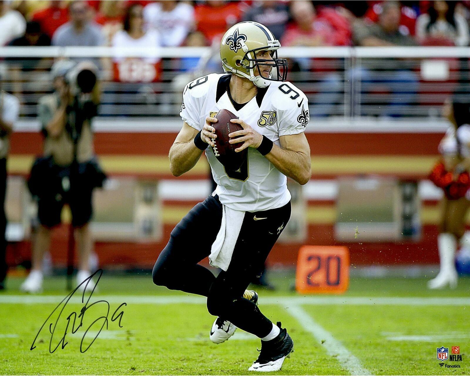 Drew Brees Autographed Signed 8x10 Photo Poster painting ( Saints ) REPRINT