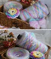 100% Wool Hand-dyed Rainbow Ombr&eacute; Yarn Balls