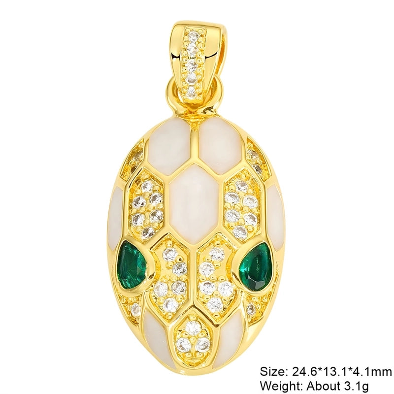 1 Piece 24.6*13.1*4.1mm Alloy Copper Color Block Pendant