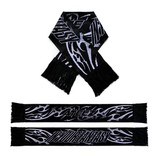 ATEEZ IN YOUR FANTASY 2025 WORLD TOUR OFFICIAL MD SLOGAN MUFFLER officialateezshop