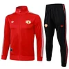 25/26 Manchester United Red long zipper  Training Jacket Set