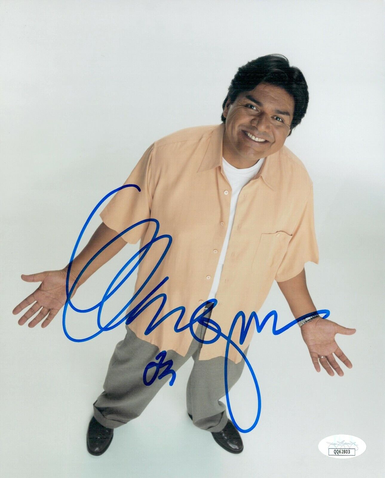 GEORGE LOPEZ Signed 8x10 Photo Poster painting GEORGE LOPEZ SHOW Autograph JSA COA Cert