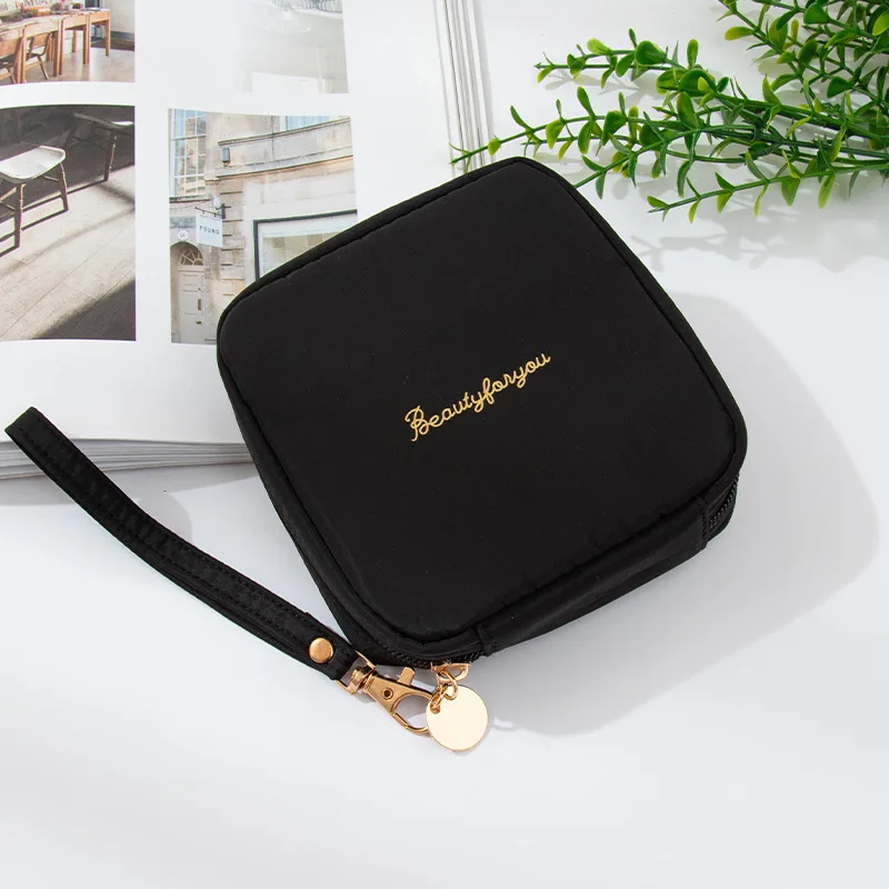 Loukisht fashions luxury bag Mini Cosmetic Bag Sanitary Napkin Leather Tampon Storage Bag Portable Makeup Lipstick Key Earphone Data Cables Travel Organizer back to school