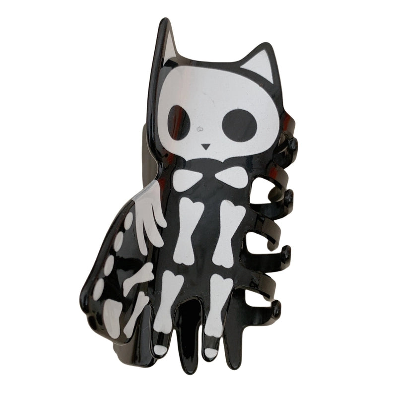 Halloween Funny Women’s Cat Skull Arylic Hair Claws