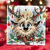 6PCS DIY Diamond Art Greeting Cards Deer Designs Congratulations Cards & Gifts