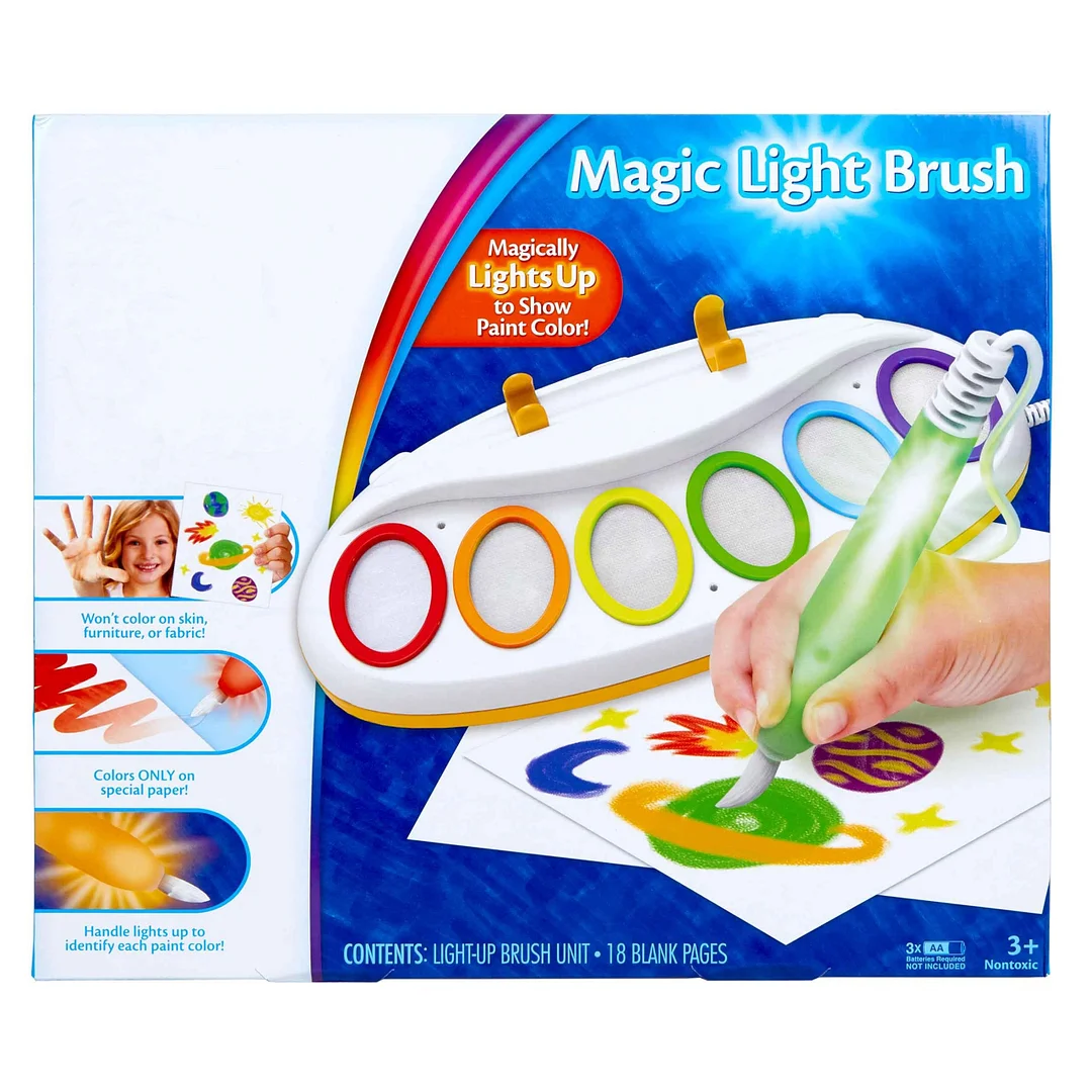 Wonder Magic Light Brush, Mess Free Painting Station for Kids, Gift for Kids 