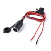12-24V Car Motorcycle Truck Cigarette Lighter Socket with 10A Fuse+Cable