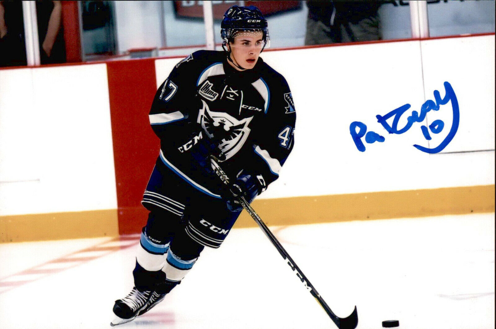 Patrick Guay SIGNED autographed 4x6 Photo Poster painting SHERBROOKE PHOENIX / NHL DRAFT 2020 #2