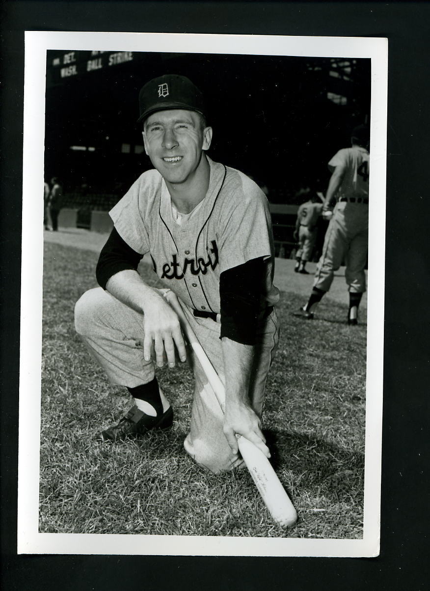 Red Wilson circa 1954 -60 Press Original Photo Poster painting by Don Wingfield Detroit Tigers