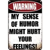 Warning - Metal Tin Signs(8*12Inch/12*16Inch)