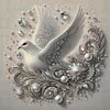 (Stamped/Counted) White Dove-14CT Cross Stitch 45*45cm tapestrymarket