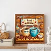 Guten Morgen Kaffee - Rundbohrer Diamantmalerei - 40*40cm