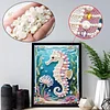 Diamond Painting-DIY Special Shaped Drill Pearl Painting Seahorse(30x40cm)