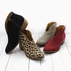 Women Spring Ankle Boots Sexy Leopard Casual Plus Size Shoes