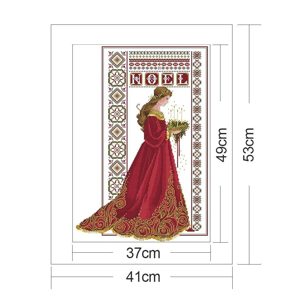 14ct Stamped Cross Stitch - Bride(41*53cm)