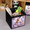 (US Local)DIY Diamond Painting Storage Box Canvas Organizer Box Diamond Painting Kit (C)