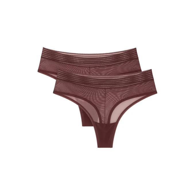Tempting Sheer Highwaist String 2P