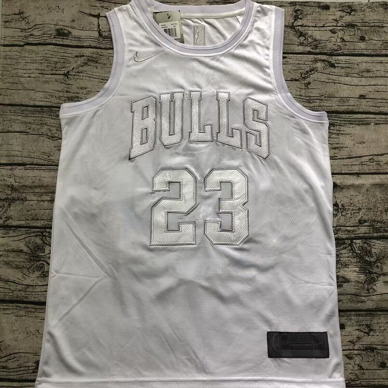 Michael Jordan Chicago Bulls Jersey 23 White MN
