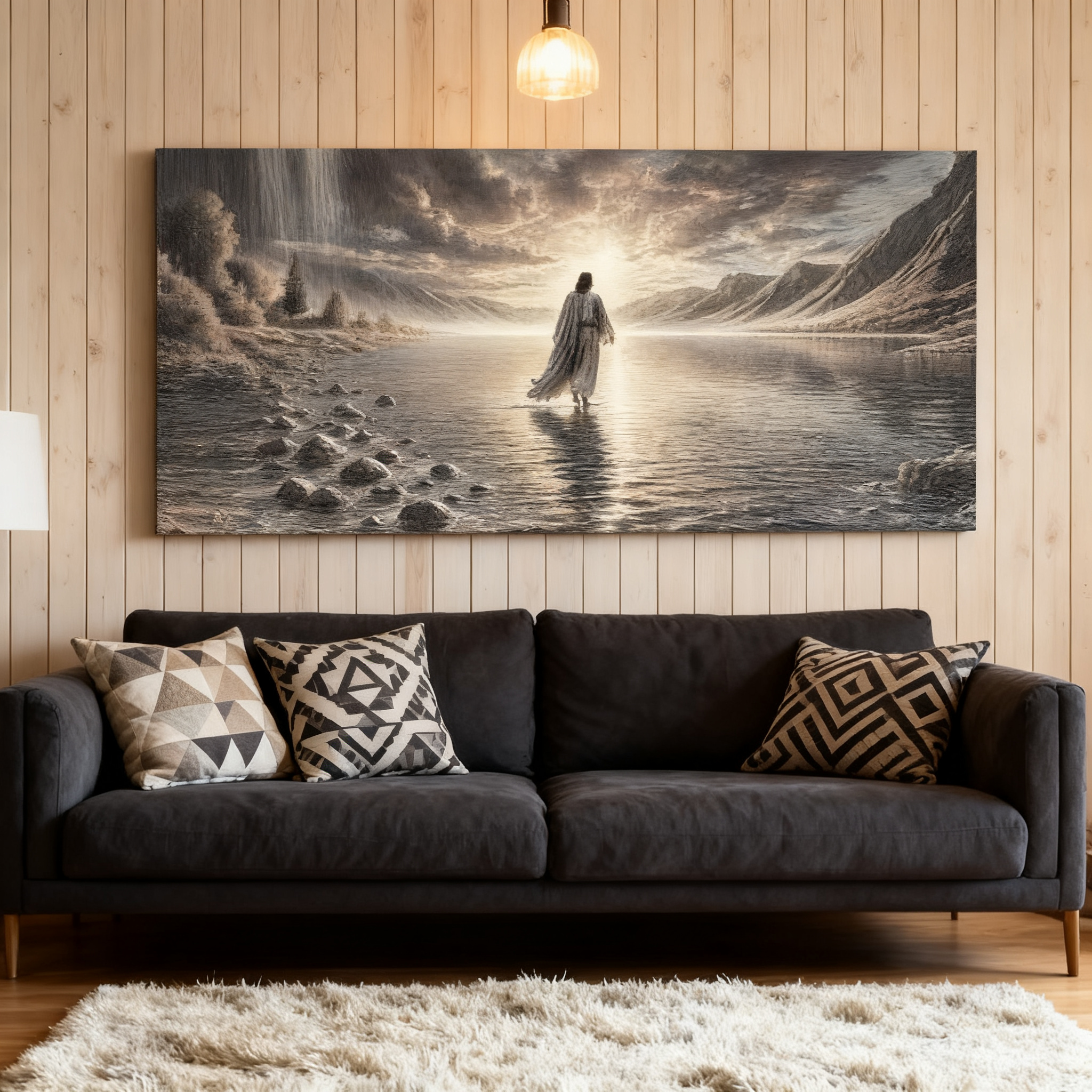 Walking With Jesus Canvas Wall Art