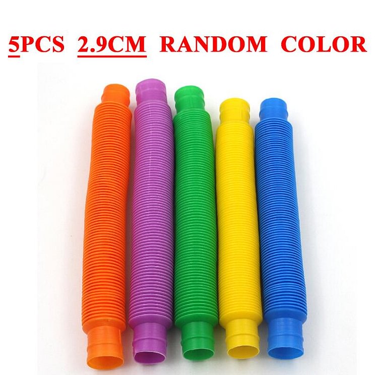 5pcs Pop Tubes Sensory Toys Stress Relieve Toys Fidget Tube Set Tikotoy