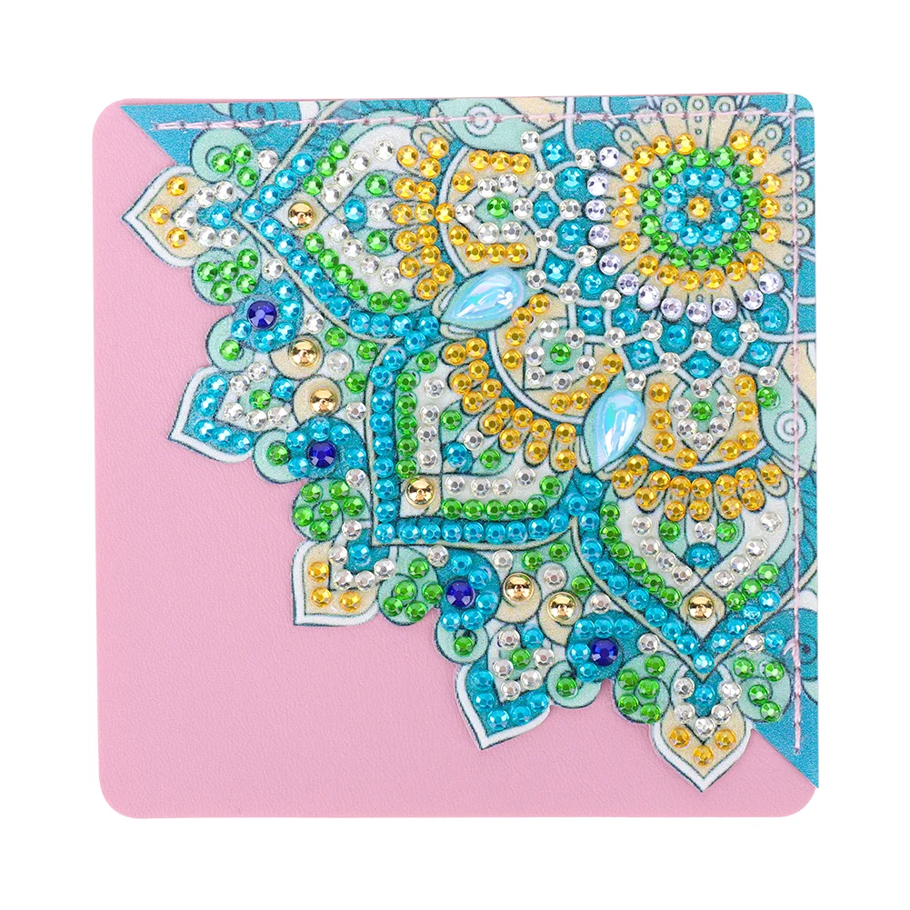 8pcs Mandala DIY Page Book Marks Handmade 5D Triangle for Beginner Adults Kids