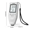 0-2000UM Digital Coating Thickness Gauge FE/NFE Car Paint Film Thickness Tester