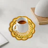 (US Only)Crochet Mandala Coaster Handmade DIY Material Package with Crochet Hook(3)