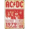 3PCS AC/DC - Vintage Metal Signs Set - 20*30cm/30*40cm - Music