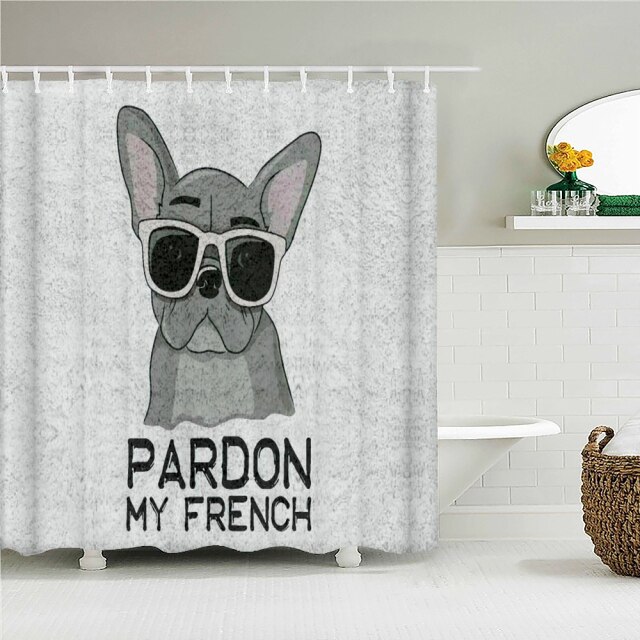 

Shower Curtain – Cat Dog Cattle Dinosaur-180*180cm, 501 Original