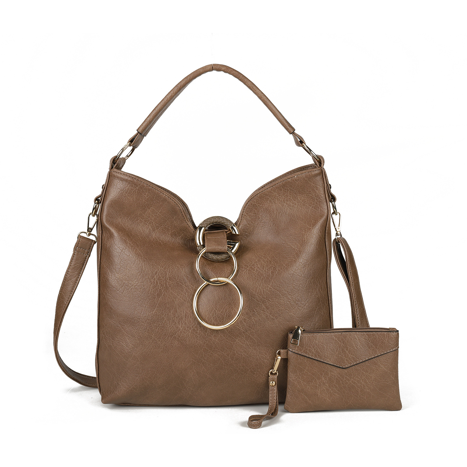 Solid Color Premium Textured Ladies Tote