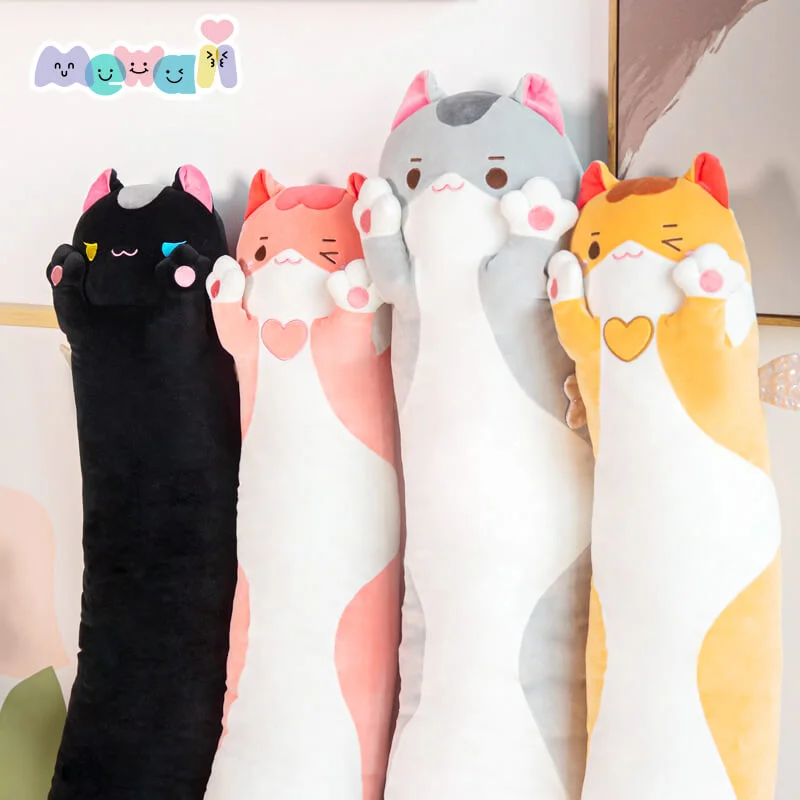 Mewaii Long cat plush pillow giant stuffed animals squishy toys