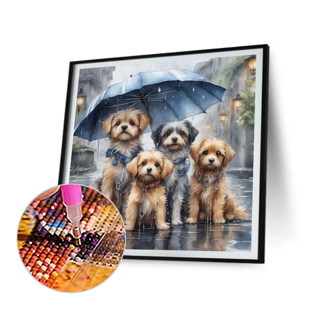 Diamond Painting - Full Round Drill - Dogs(Canvas|40*40cm)