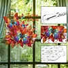 Autumn Color Butterfly 2D Flat DIY Diamond Painting Pendant