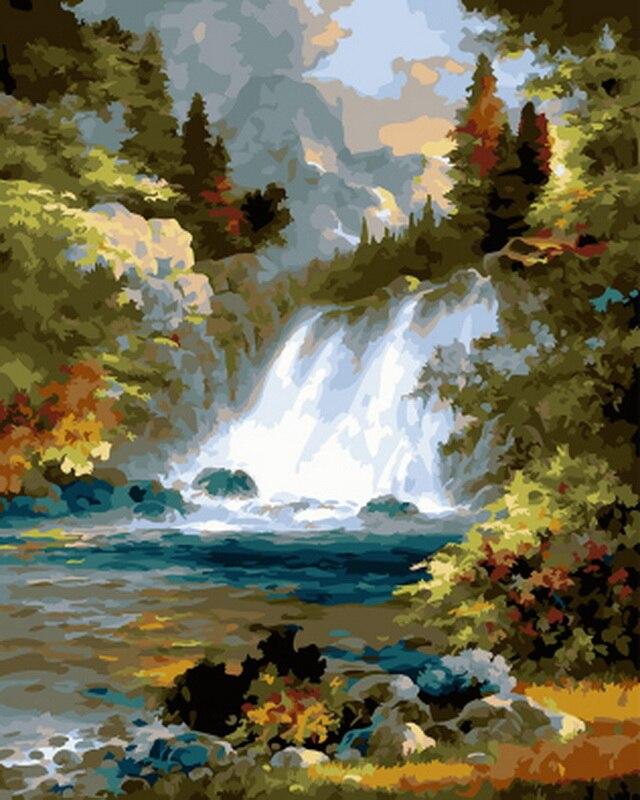 

Sunrise Falls – Paint By Numbers - 40*50CM, 501 Original