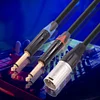 Professional Male 3pin XLR To Dual 6.35mm Male TS Mono Plug Cable Accessories