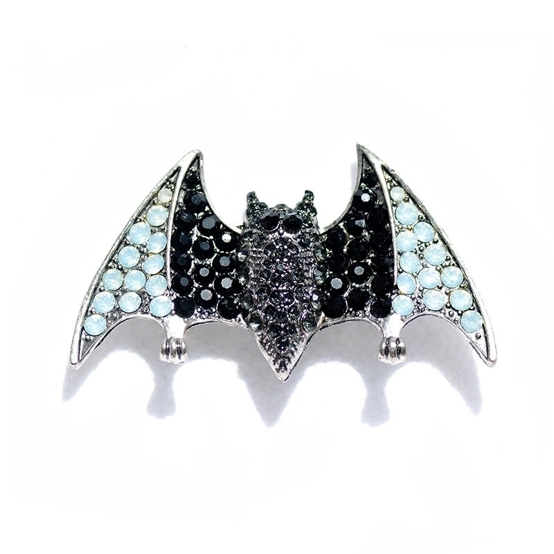 Retro Pin Bat Alloy Plating Inlay Rhinestones Unisex Brooches