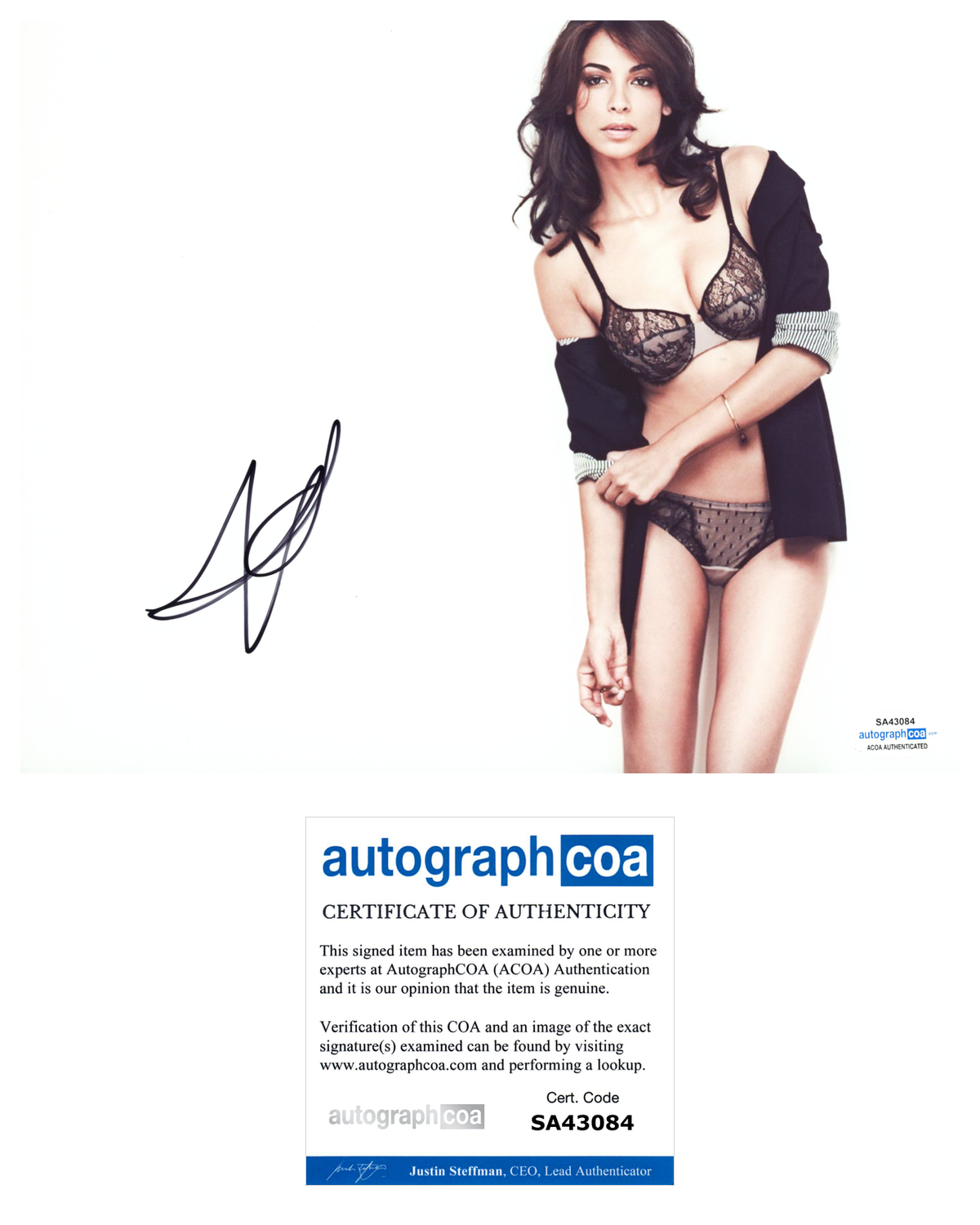 Moran Atias Signed Autographed 8x10 Photo Poster painting Tyrant Model Actress ACOA COA