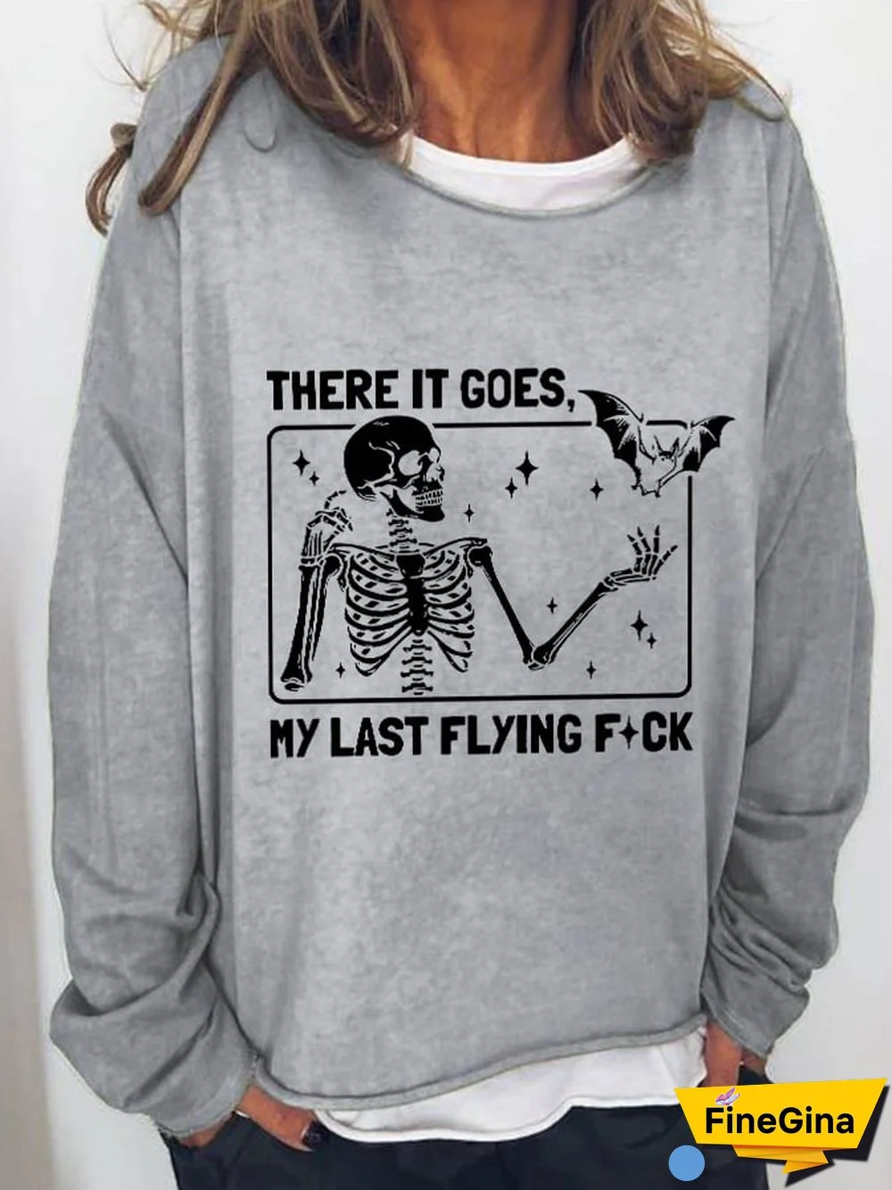 Women's Halloween There It Goes My Last Flying F*ck Casual Sweatshirt