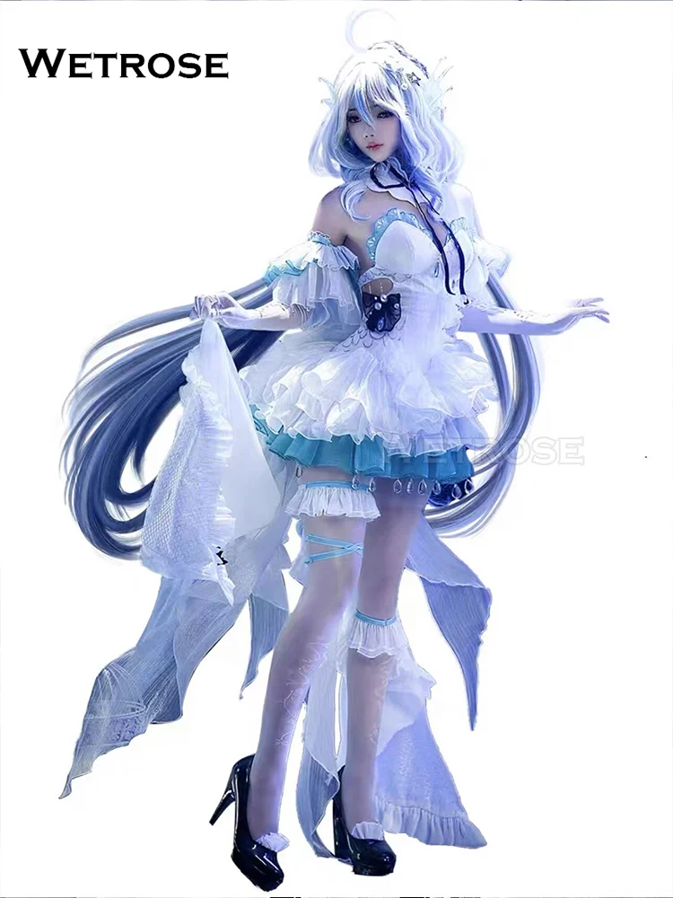 【Wetrose】Furina Mermaid Insipired Fairy Dress Genshin Impact Fanart Cosplay Costume Wig Full Set