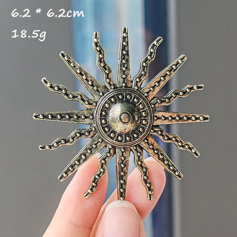 Retro Pin Animal Lion Alloy Plating Unisex Brooches