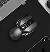 Rechargeable Wireless Mouse with Three DPI Adjustable, Mute Design, Aluminum Alloy Bottom & Sci-Fi Look, for Gamer, Study & Work