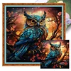 【Limited Stock Sale】Owl - 11CT Stamped Cross Stitch 50*50cm/19.69*19.69in