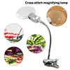 (US Only)Magnifying Glass Desk Lamp with Clamp for Diamond Painting Cross Stitches
