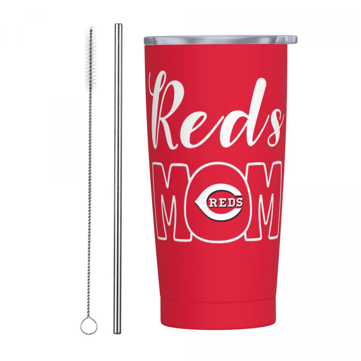 Cincinnati Reds Mom Stainless Steel Tumbler