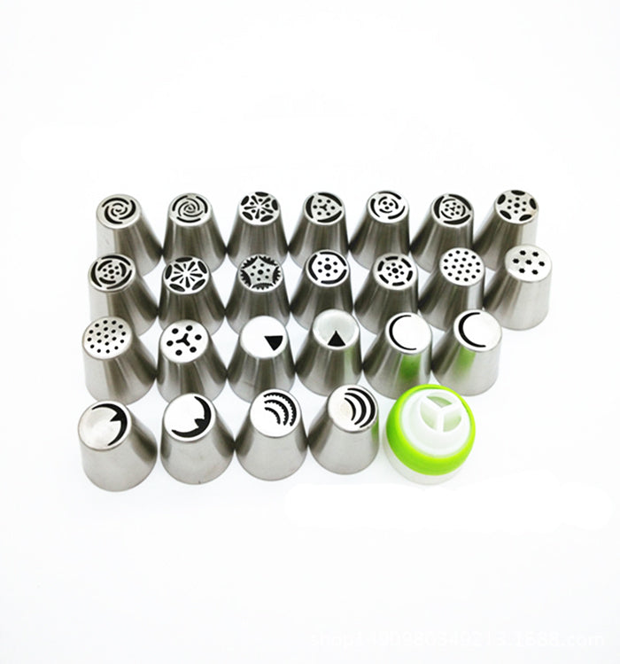 24Pcs Large Russian Icing Piping Nozzles Pastry Tips Set for Cake Decoration