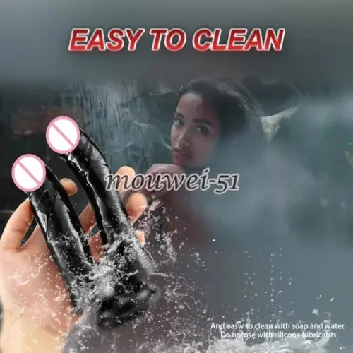 pornhint Pornhint Realistic Dildos Double G-Spot Suction Cup Penis Waterproof Flexibility Sex Toys
