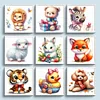 (Multi-Style) Cute Animal-18CT Stamped Cross Stitch 20*20cm/7.87*7.87in