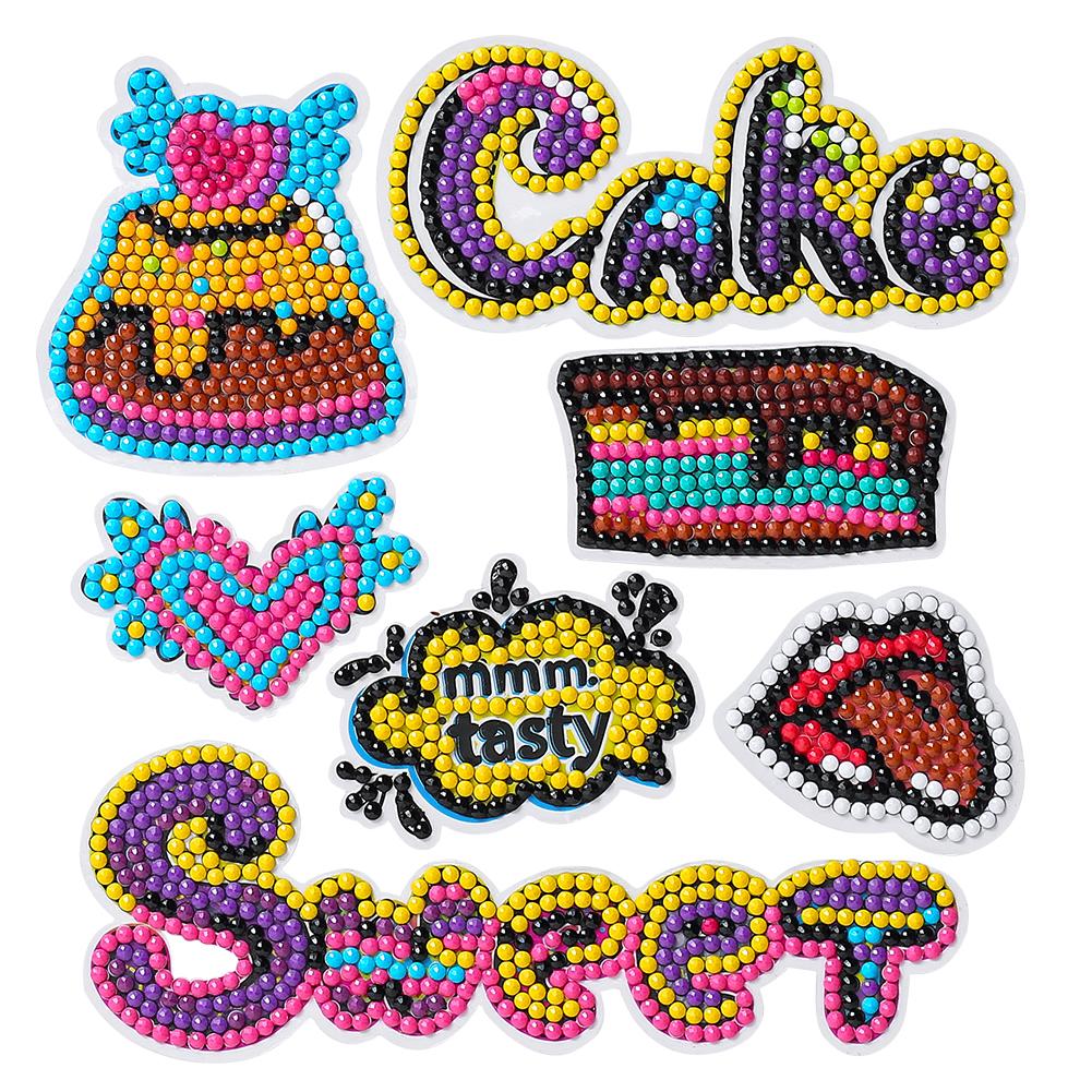 

7pcs Letters Heart Sticker-5D DIY Craft Sticker, 501 Original