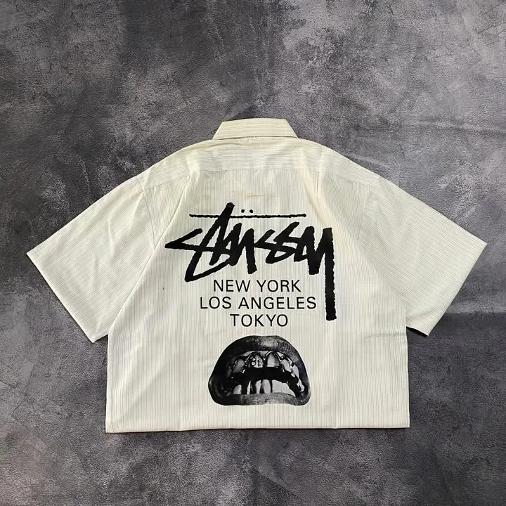 Fashionable White Graphic Shirt