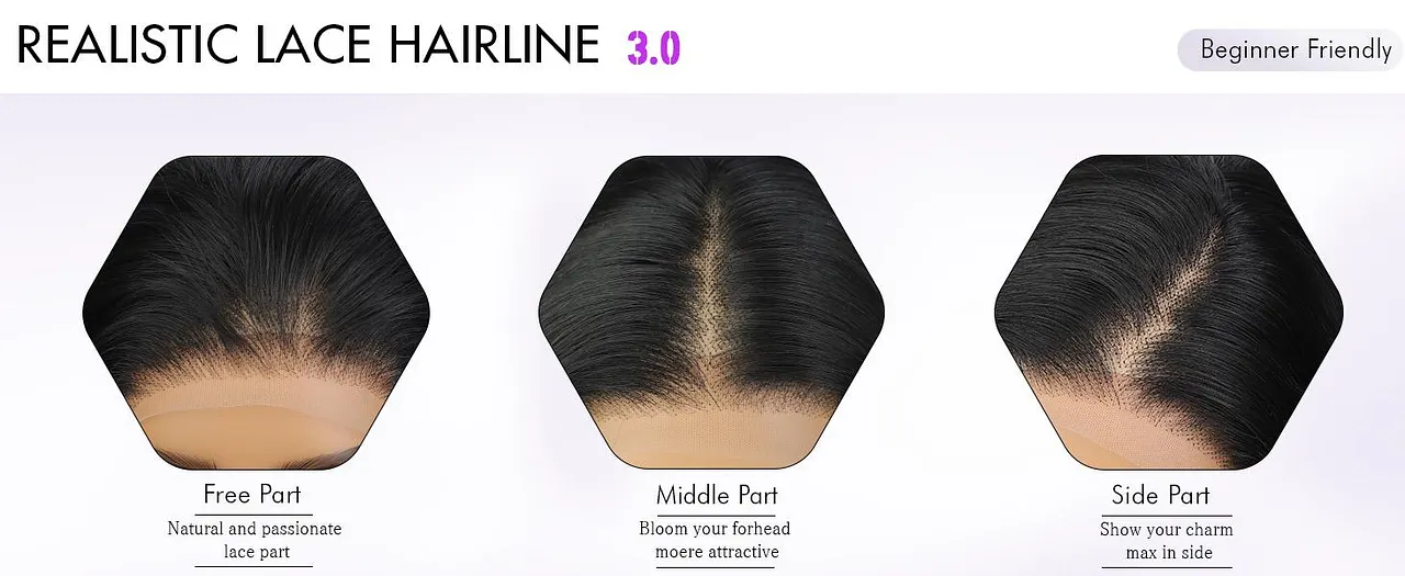 13*4 Lace Front Wig 26'' Ombre Blonde Layered Wave Synthetic Glueless Lace Wig Long Wavy Hair with Baby Hair Pre Pluck Ombre Wigs for Women Natural Daily Use